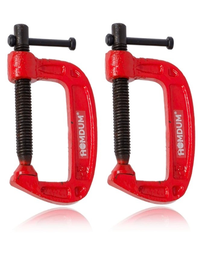 Homdum Heavy Duty G Clamp | C Type Clamping Tool | Pack of 2 Pieces (2 inch) - Image 1